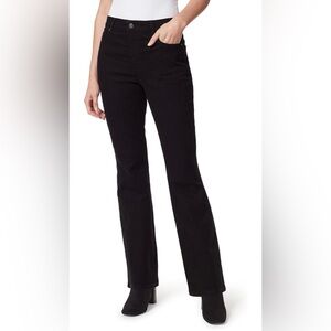 NWT Gloria Vanderbilt Women's Amanda High Rise Boot Cut Jean Black 14P Short